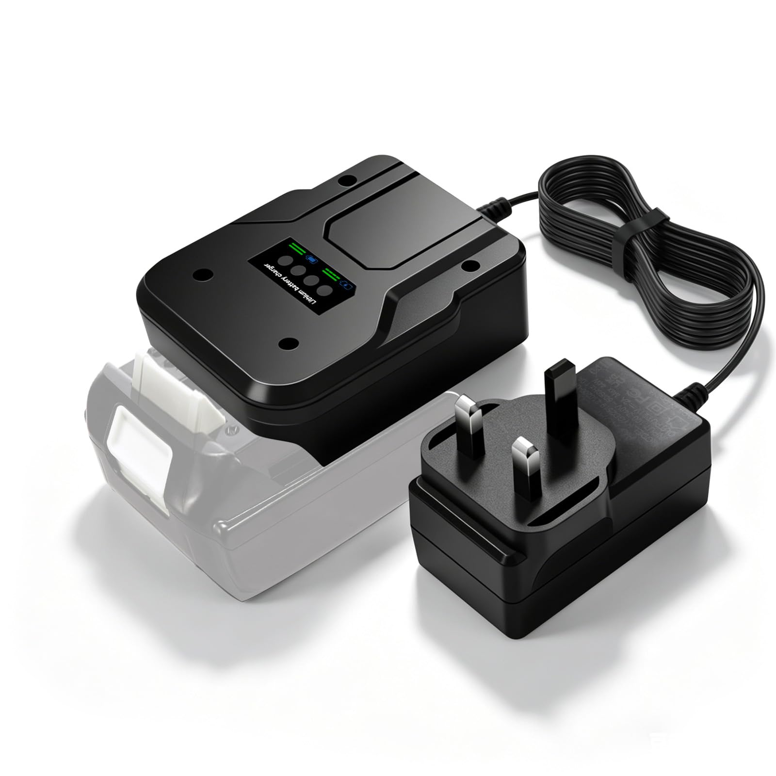 Gemho 2A Fast Charger for All Makita 18V Battery, Black