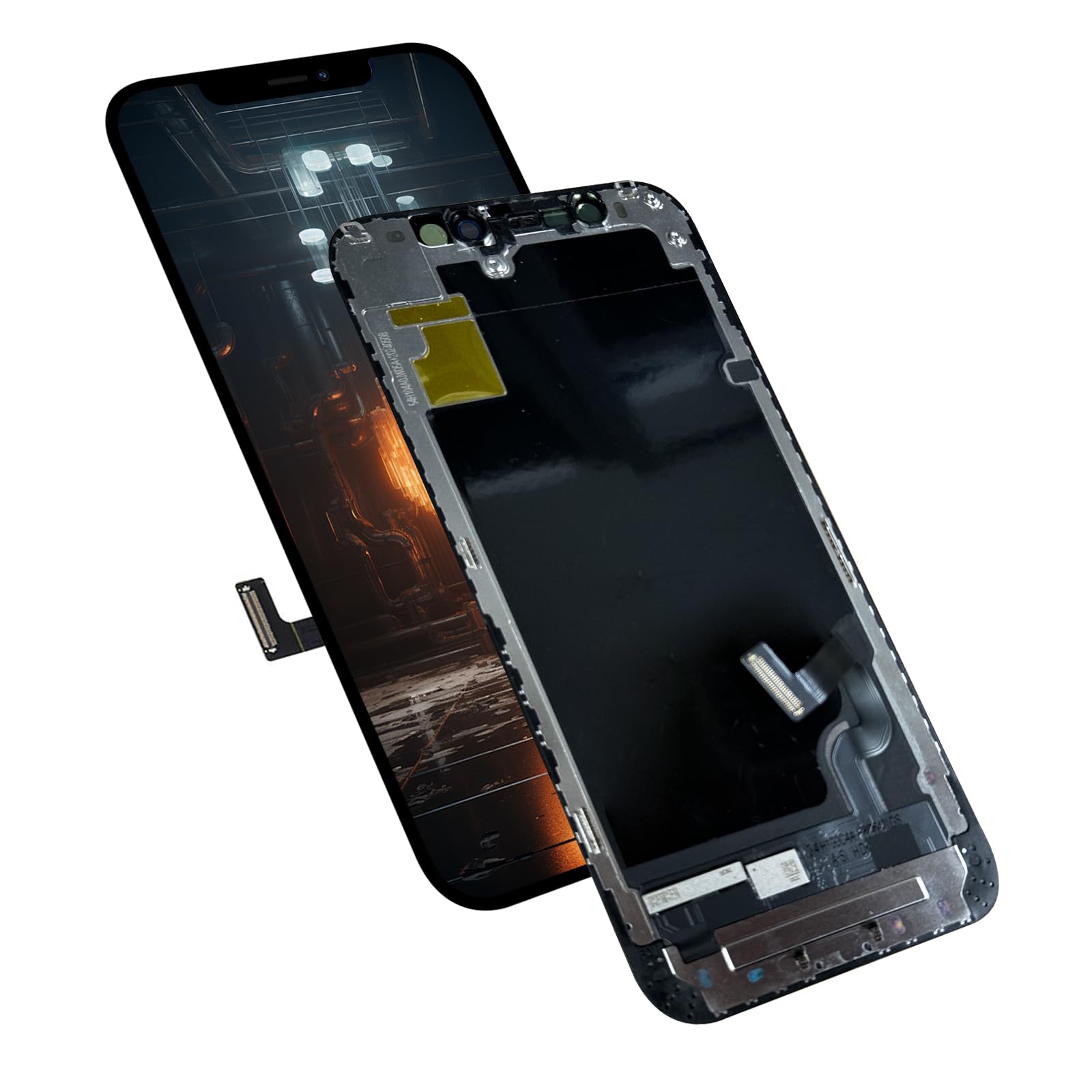 DIGI4U Pantalla de repuesto para iPhone 12 Mini Display 5,4 pulgadas Truetone Face ID LCD Pantalla para iPhone 12 Mini Display Reemplazo Digitizer Kits de reparación
