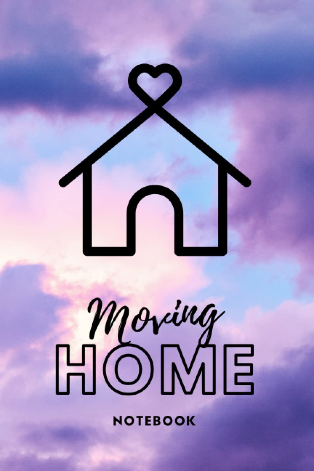 Moving Home Notebook - 200 lined pages 6x9" Dedicated Planner for Moving House with Sky Design