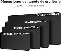 Vista 8 de Protector de piel para escritorio, antideslizante, de piel sintética, tapete para mouse, cubierta para escritorio de oficina, tapete de escritorio