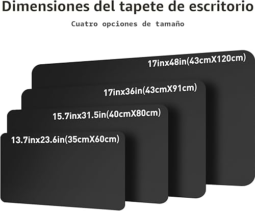 Miniatura 8 de Protector de piel para escritorio, antideslizante, de piel sintética, tapete para mouse, cubierta para escritorio de oficina, tapete de escritorio