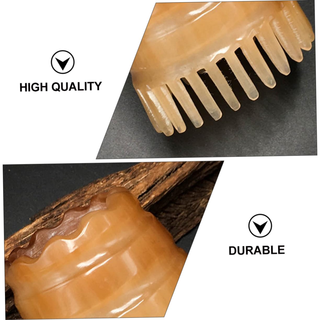 2piezas Peine De Masajeador De Cabelludo De Natural Herramienta De Masaje Cabello Peine Antiestático Color Aleatorio