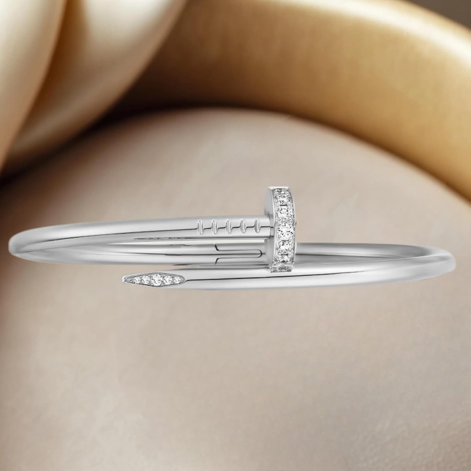 BUENAVO Silver Plated Couple Bracelets, Elegant Willow Stud Open Design Wristbands, Fashionable Jewelry Gifts For Elegant Men And Women - Image 5