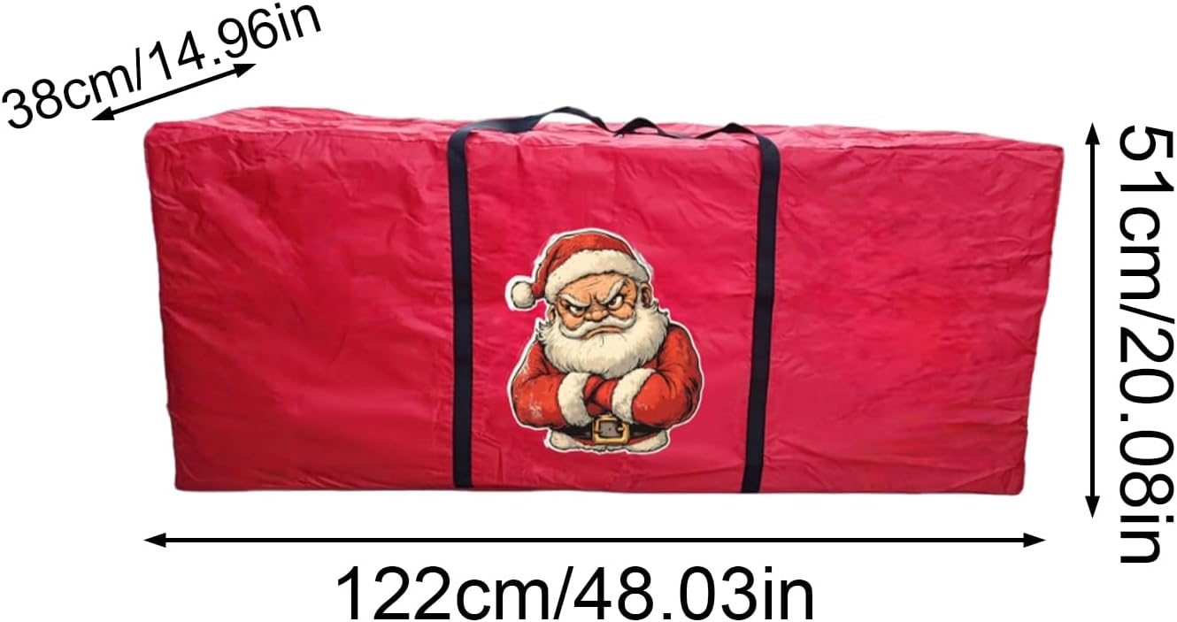 Christmas Decoration Storage Waterproof Organizer Garland Light Strings | Holiday Artificial Tree Organizer Bag Organizer Decor Holiday Seasonal Festival for Attic Basement Under Bed Apartment