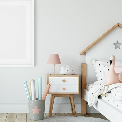 Miniatura 5 de Mamimami Home Pomos de madera con tornillos, manija redonda para muebles para habitación de los niños, 8 unidades, manijas de madera arcoíris para