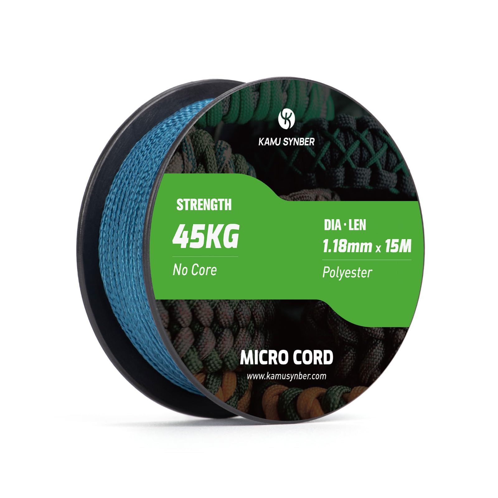 Kamu Synber Micro Cord 1.18mm Paracord Braided Rope 15m