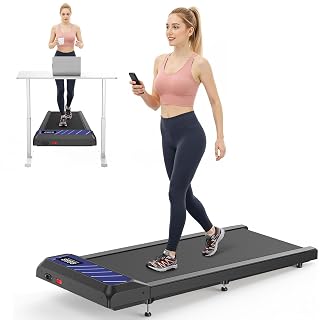 Walking Treadmill Pad with 0-5% Incline, 2.5HP Compact Under Desk Treadmill for Home Office, Quiet Small Walking Mat with App Sync, Remote Control, LED Display - Amazon product rated Grade A