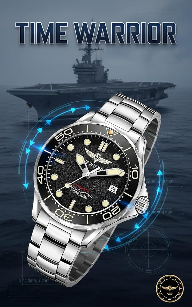 Amazon.com: TIME WARRIOR Men's Watches NH35A Automatic Scuba