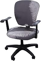 Vista 45 de Jinzio Funda para silla de oficina de computadora, tela protectora dividida y elástica, de poliéster, universal, para escritorio, para silla