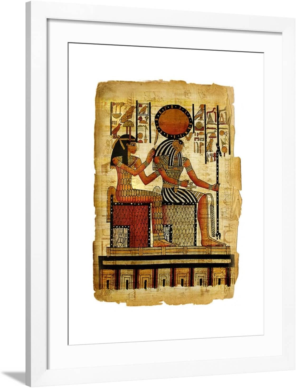 ART.COM Wall Art Print Ancient Egyptian Parchment by Maugli-l, 12" x 16"