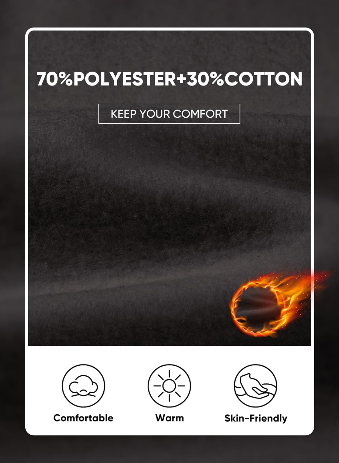 JMIERR Mens Full Zip Casual Cotton Hooded Fleece Drawstring Hoodies Pullover Sweatshirts Casual Long Sleeve Shirts - Image 4