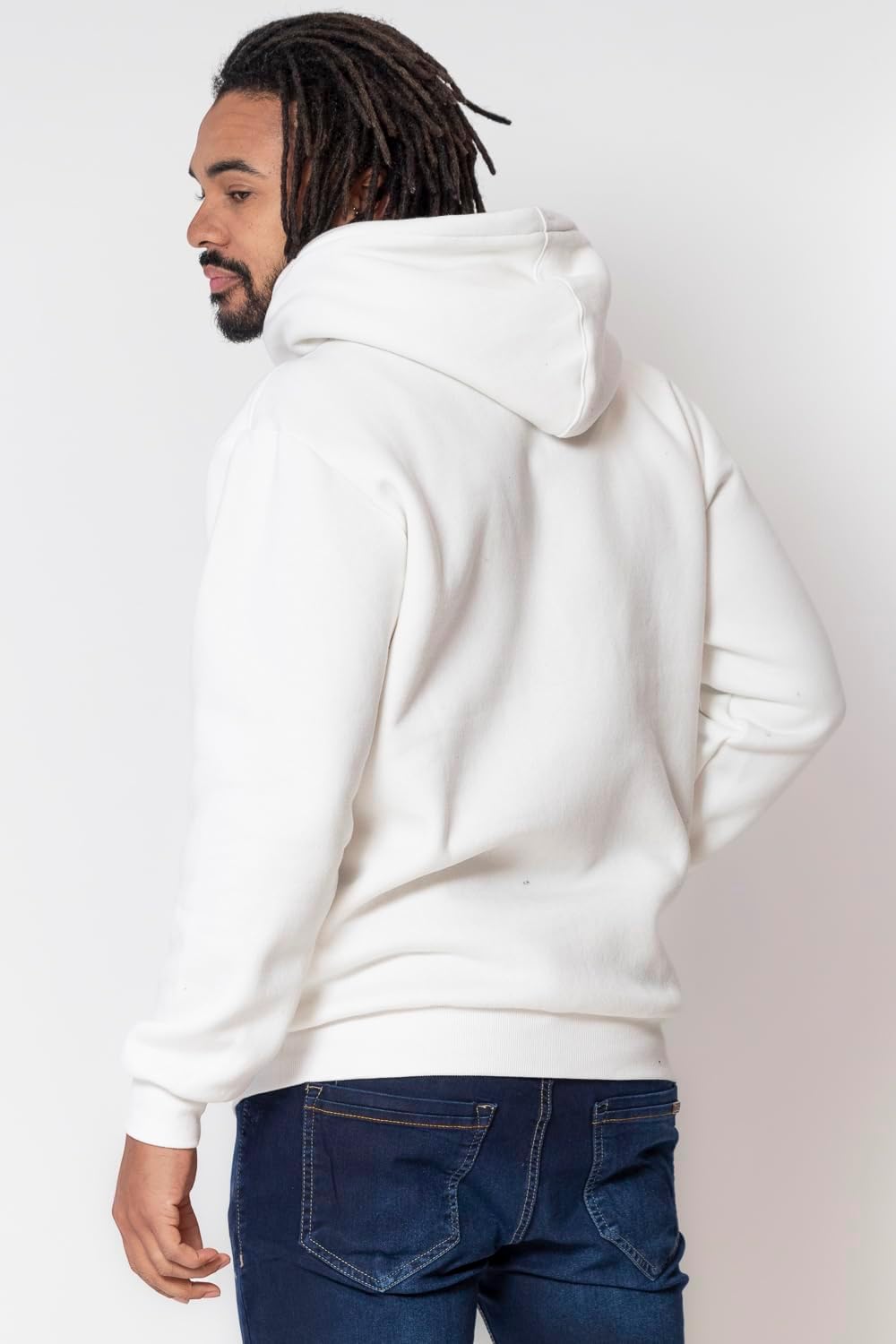 Men's Slim Fit Pullover Hoodie Lightweight Fleece Sweatshirt with Kangaroo Pocket Casual Long Sleeve - Image 3