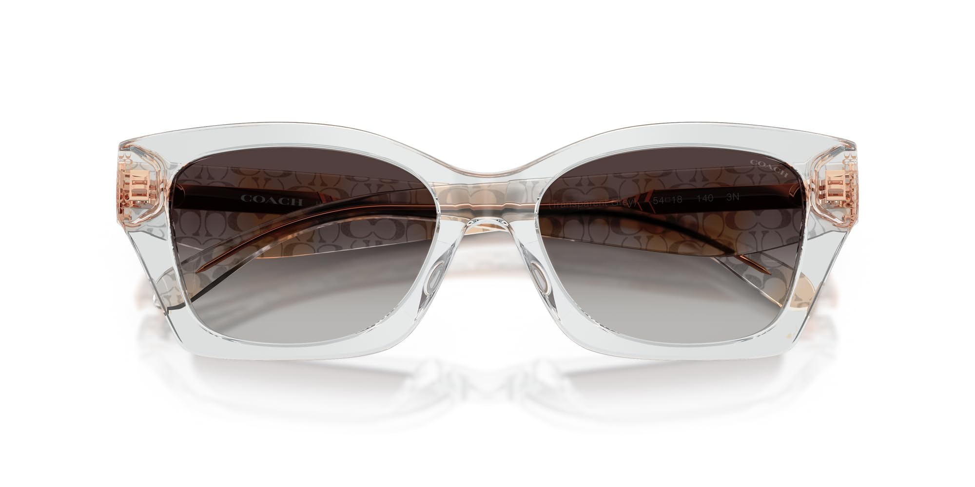 Coach Damen Hc8451u Rechteckige Sonnenbrille, universelle Passform