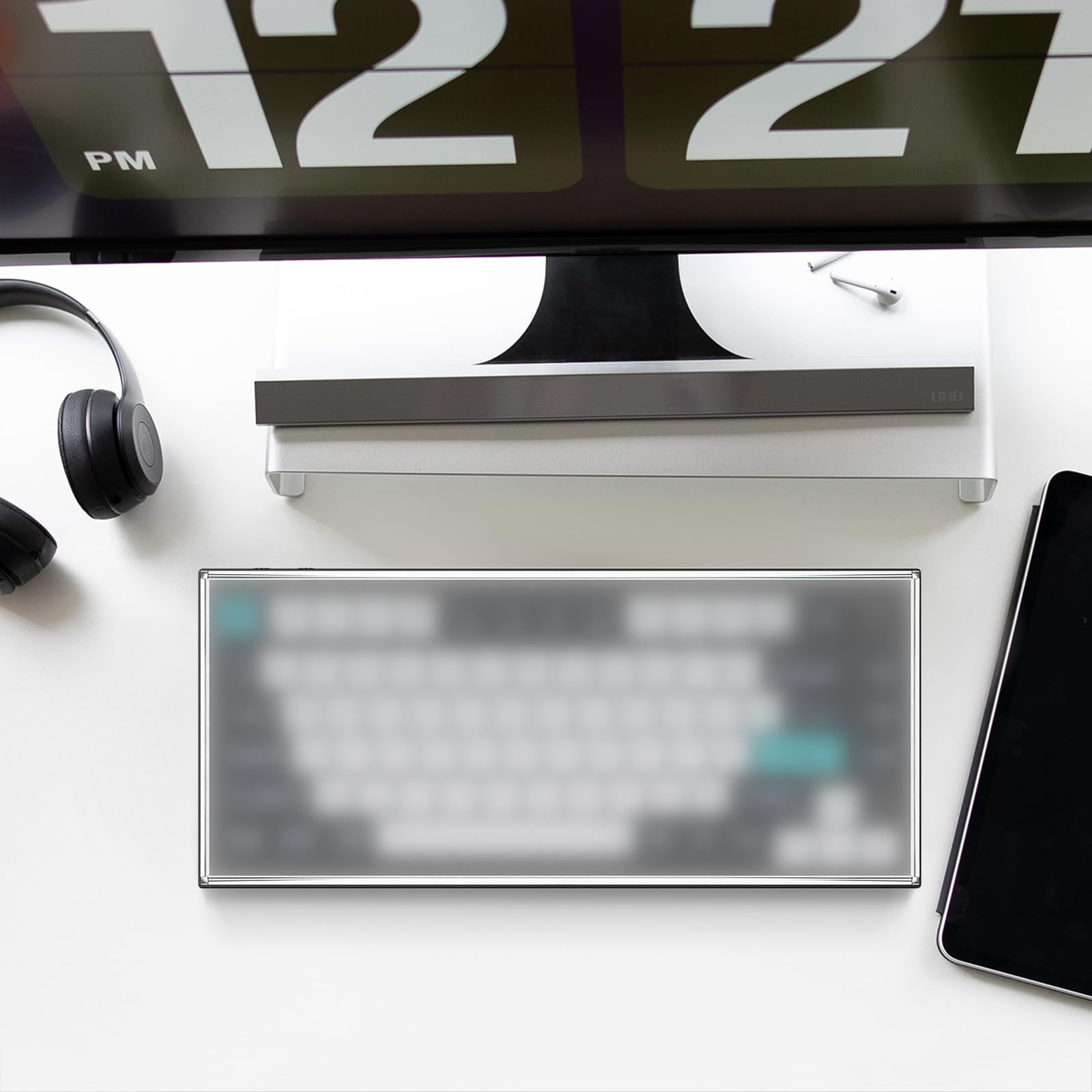 Cache-Poussière Clavier 75% Geekria Acrylique Transparent - Compatible Keychron Q1 V1 AULA F75