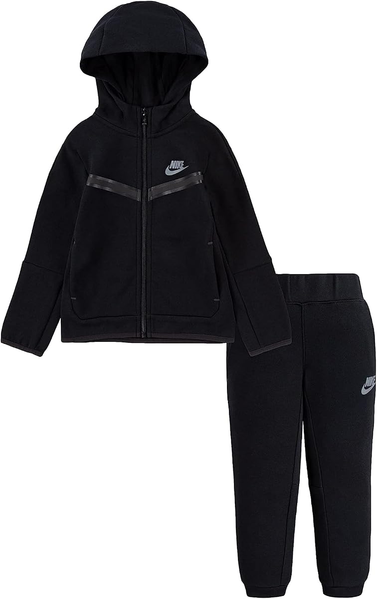 Nike Sportswear Tech - Conjunto de pantalones y sudadera con capucha para bebé niño (niño pequeño)