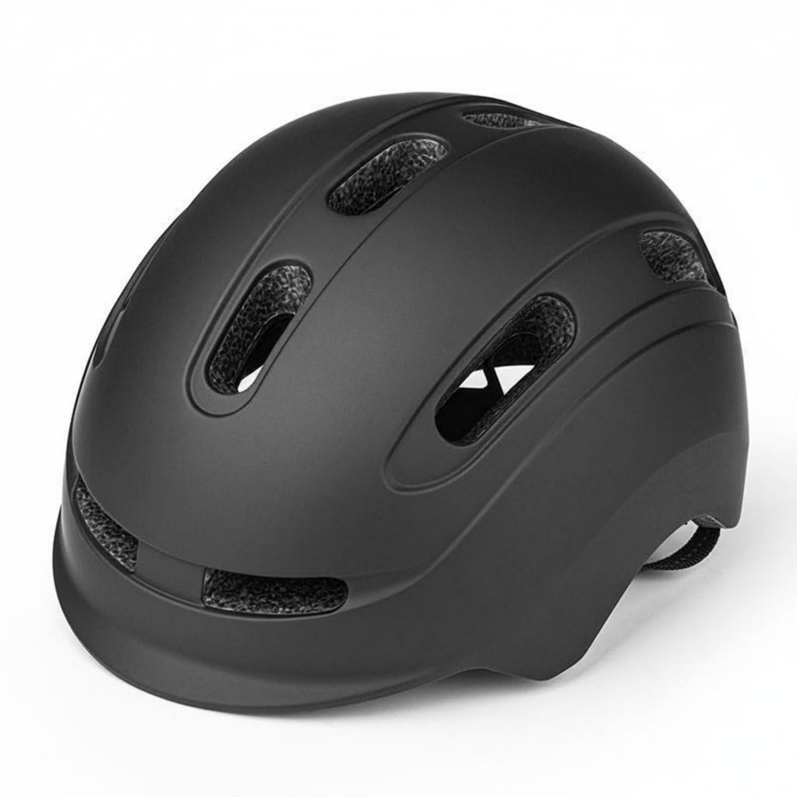 Breathable Kids Bike Helmet Shock Resistant Toddler Multi-Sport Helmet Lightweight Design Removable Liner for Toddlers, Cycling, Skateboarding, Roller Skating, Matte Black-image-4