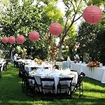 20Pcs Burgundy Paper Lanterns for Parties, 6” 8” 10” 12” Chinese Asian Hanging Round Paper Lanterns for Birthday Wedding Halloween Christmas Home Decor Party Decor - Image 5