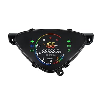 Motorcycle Tachometer Meter for Mio Sporty for Amore for Smile BJ Motorcycle Digital Speedometer Dashboard 12000RPM Gauge