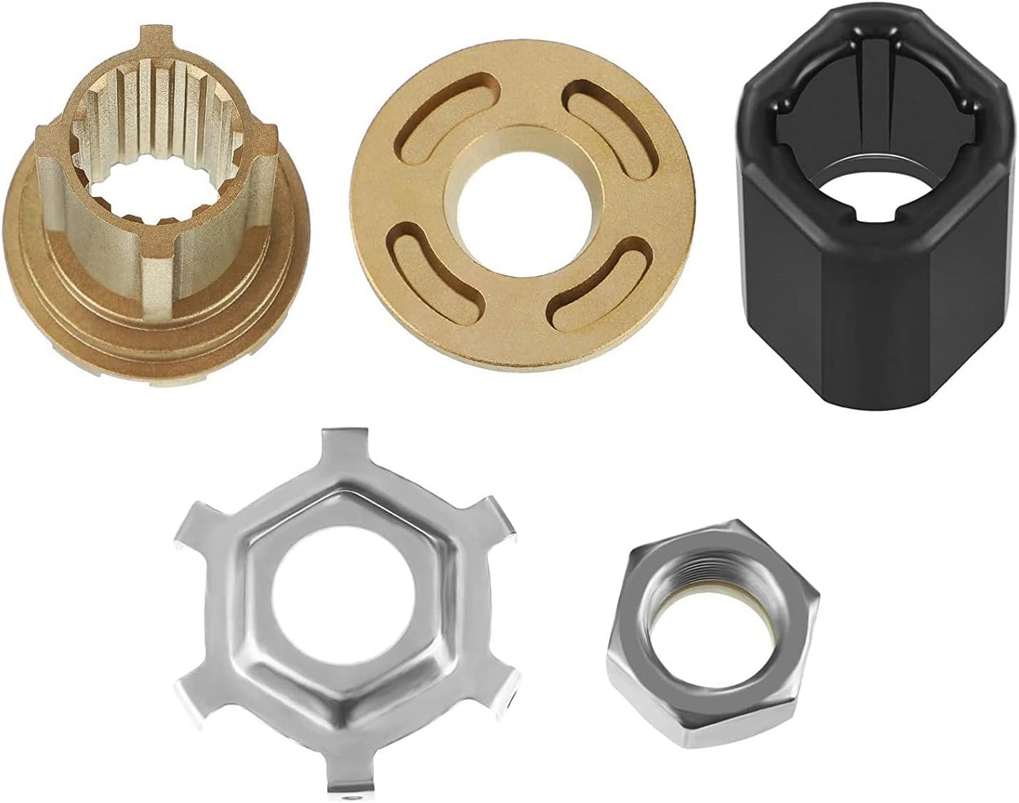 Flo-Torq II Hub Kit for Mercury 60-300 HP Outboard Engine Propeller 15 Spline Verado Mercruiser Alpha Bravo One Drives 835257Q1 835257K1