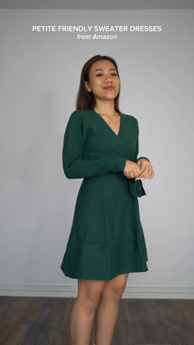 Watch Petite Friendly Sweater Dresses on Amazon Live