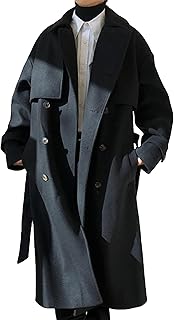 [MMTYRM] チェスターコート メンズ ロングコート オーバーサイズ トレンチコート ゆったり コート ダブルボタン おしゃれ 冬 ラシャコート イギリス風 ミモレ コート 冬 秋 コート