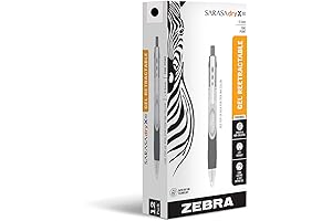 Zebra Sarasa Speedy 0.5: 12-Pack Black Ink Fine Point Retractable Gel Pens
