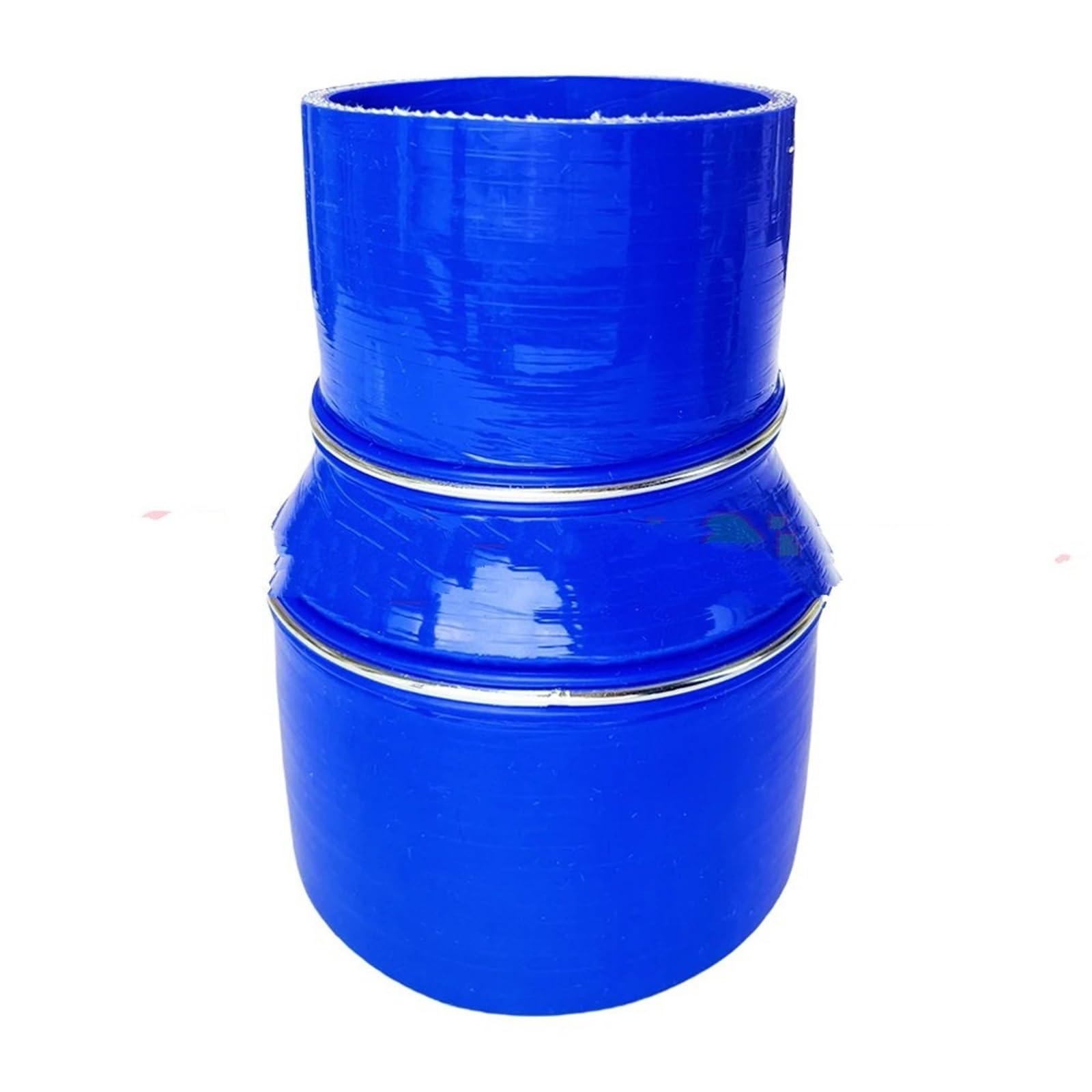 wąż do wody chłodzącej Samochód Intercooler Turbo Wlot Rura Złączka Uniwersalna Silikonowa Rurka Wąż Oplot Prosty Reduktor Niebieski ID16mm-180mm(ID57mm-63mm)