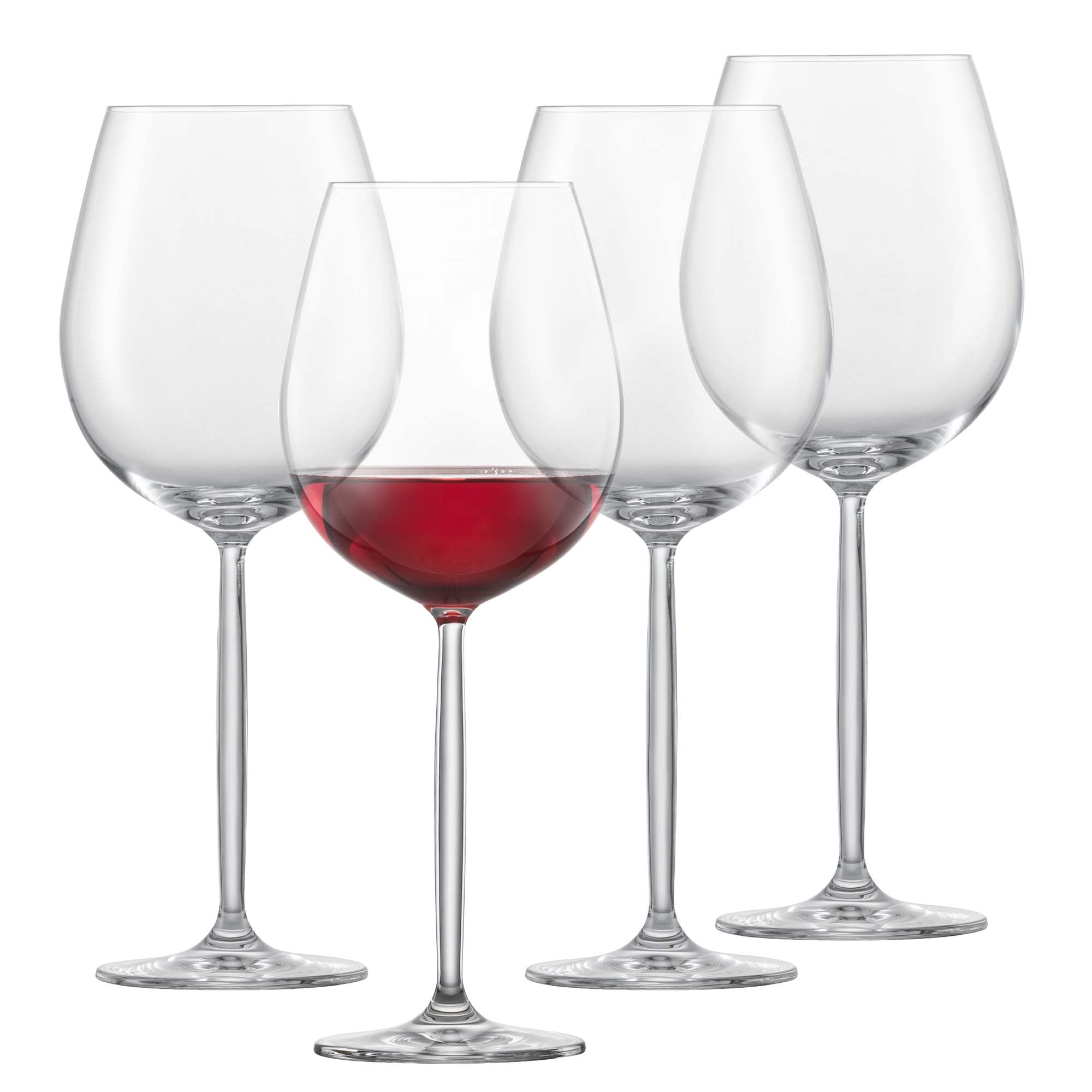 Schott ZWIESEL Red Wine Glasses - Burgundy Muse (Set of 4), Bulbous Burgundy Glasses for red Wine, Dishwasher-Safe Tritan Crystal Glasses, Made in Germany (Art. no. 123666)