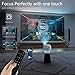 [360°Adjustable Stand] Mini Projector with WiFi and Bluetooth: Electric Focus & Auto Keystone 1080p Supported, 15000L,Multi-Device Compatible Outdoor Phone Projector - Visulapex Portable Home Theater