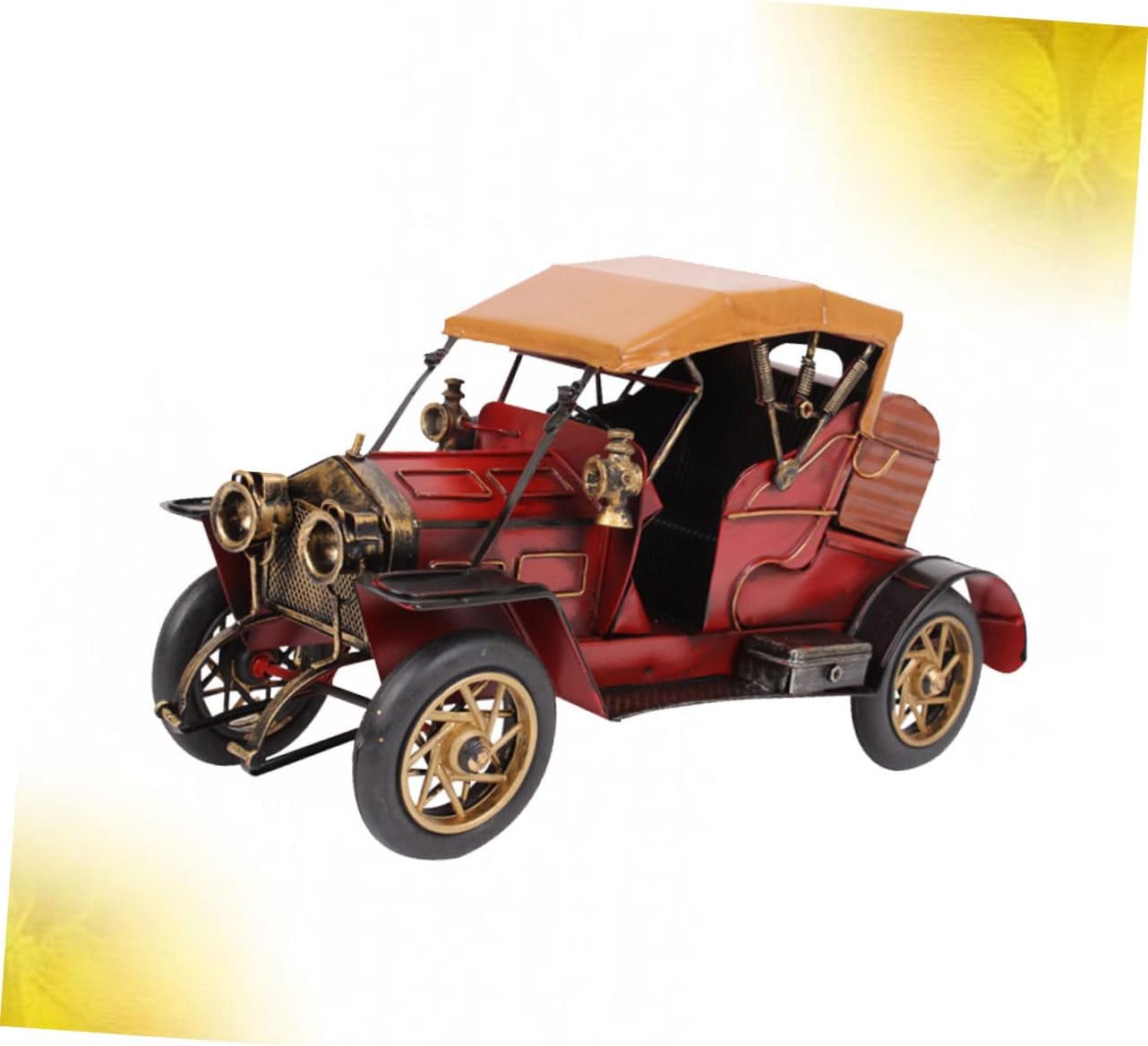 Retro Wrought Iron Car Model Desk Decor Classic Car Decor Home Adornment Art Sculpture