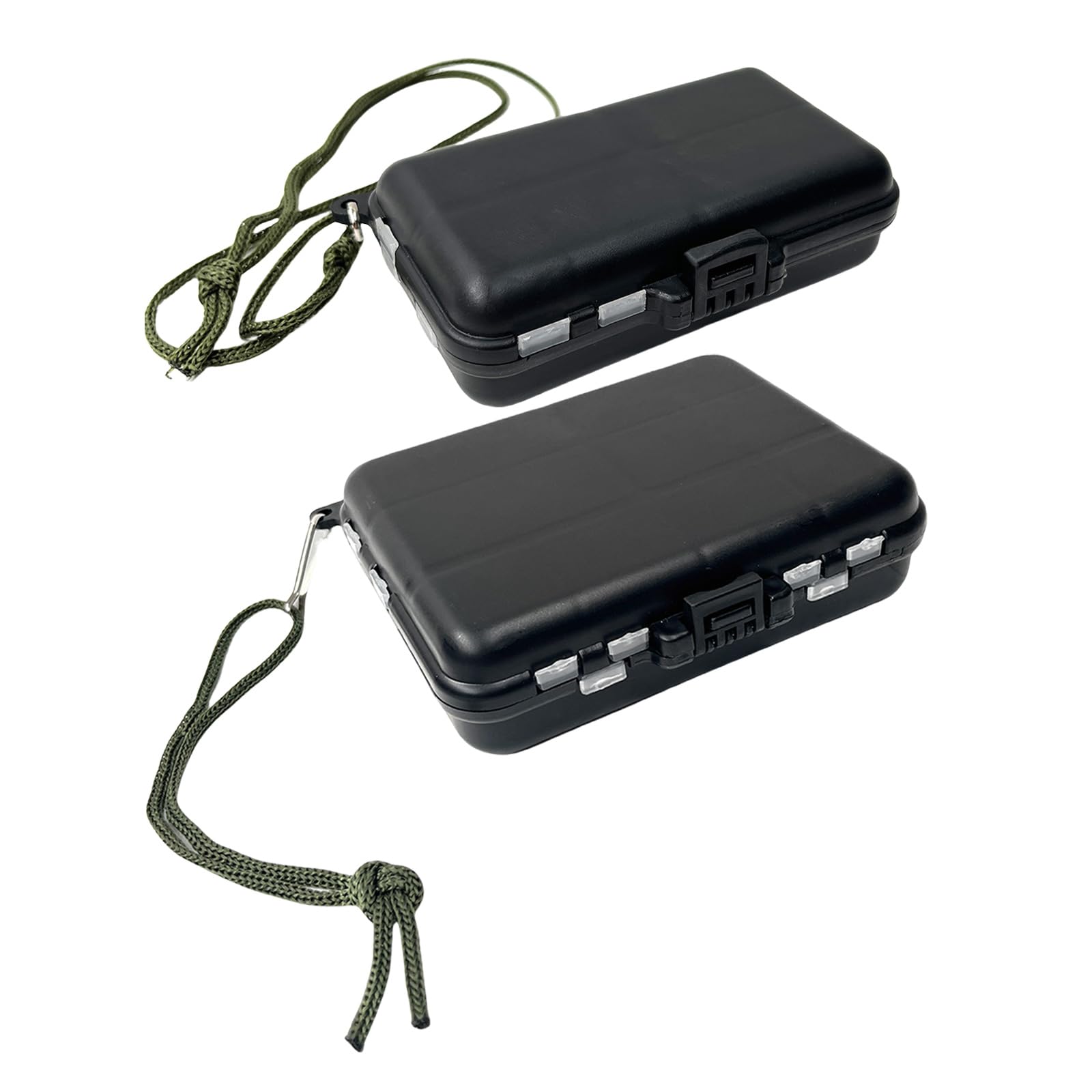 2Pcs Tackle Box with Dividers Double Side Fishing Lures Baits Hooks Storage Container Case Fishing Accessory Storage Box : Sports & Outdoors