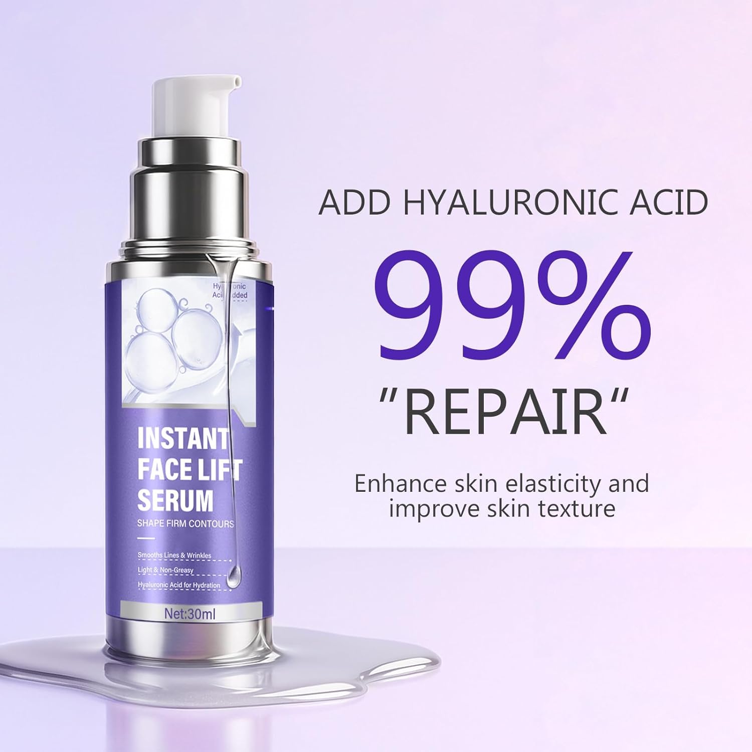 Instant Face Lift Serum for Immediate Skin Tightening & Plumping | Intensive Hydrat... - Image 5