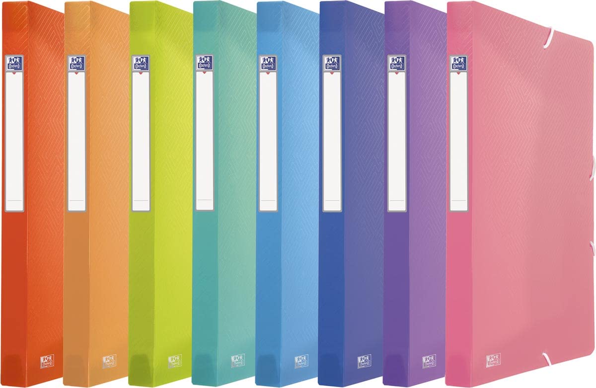 Oxford Urban 400146969 Collection Box, 240 x 320 mm, Spine Width 25 mm, Polypropylene, Translucent, Assorted