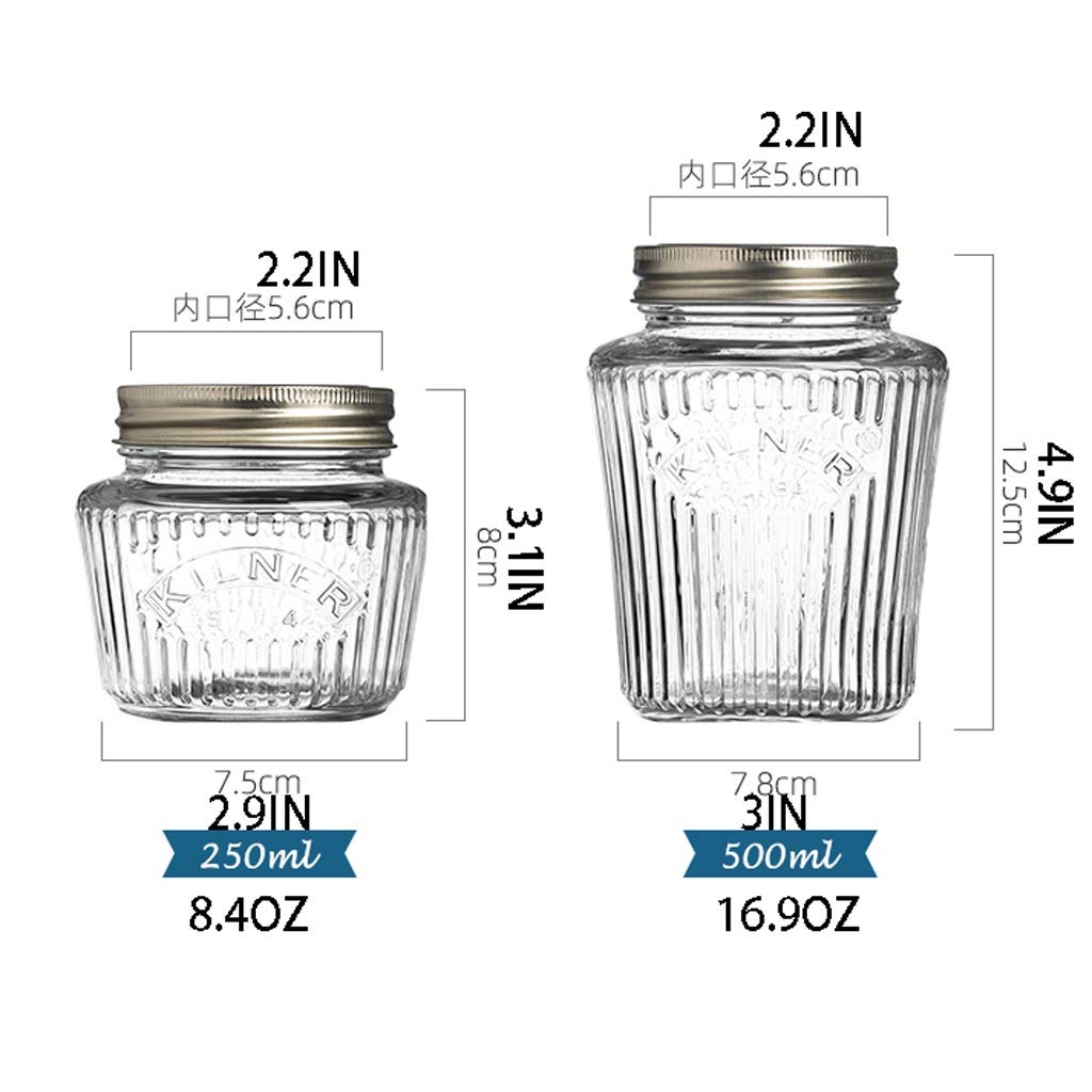 Latas de té, tarros de almacenamiento, mini tarros normales, tapas, tarros de cristal para conservas, ideales para almacenar alimentos, mermeladas, regalos de boda, vasos de regalo de ducha (tamaño
