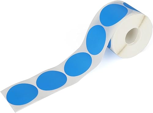 Muka 150 etiquetas térmicas azules de 4 pulgadas, etiqueta térmica de color para inventario de manualidades, compatible con impresora térmica de