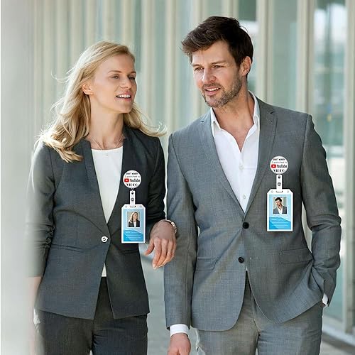 Miniatura 9 de Carrete de insignia con texto en inglés "Do Not Read The Next Sentence You Little Rebel I Like You", portatarjetas retráctiles con clip de