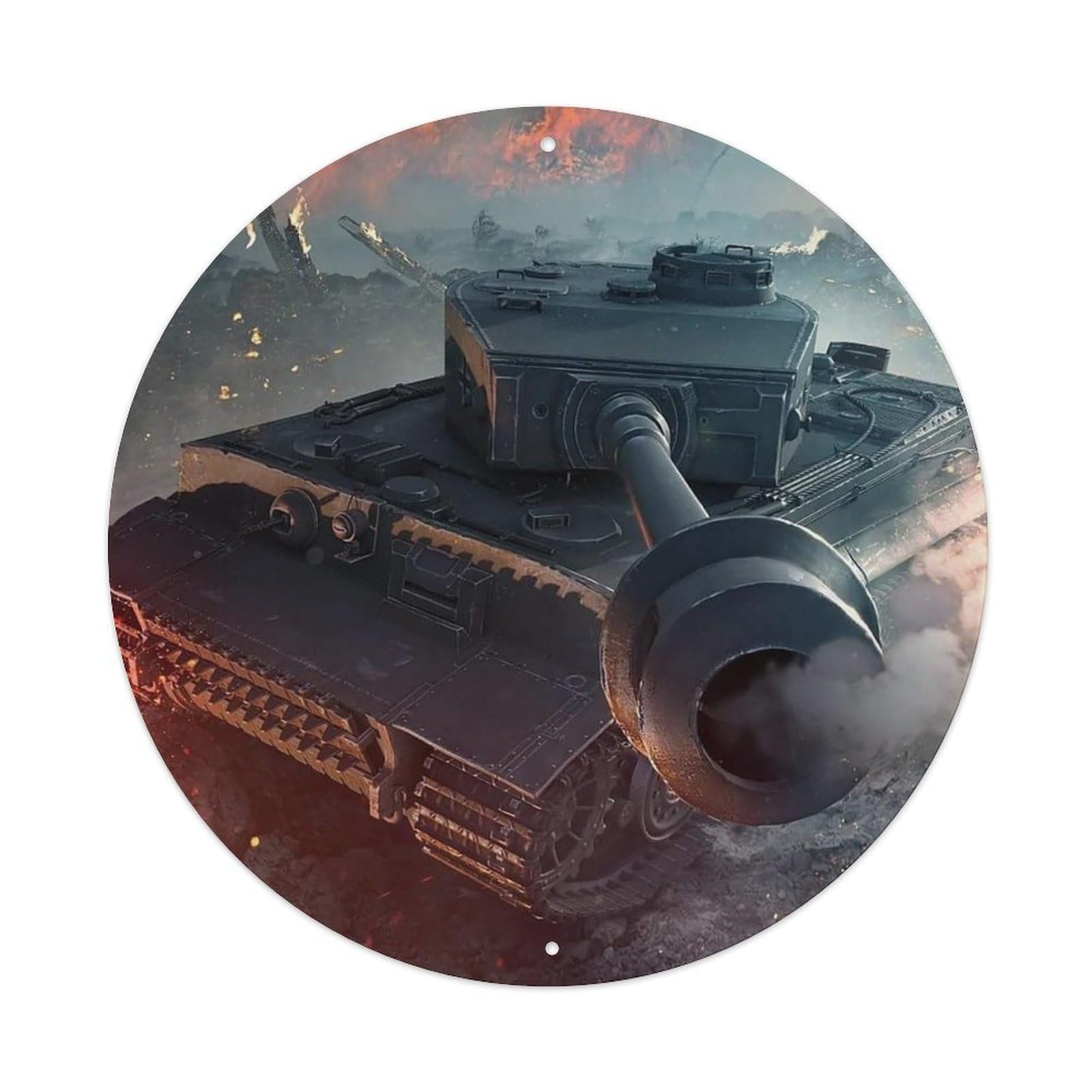 Tiger Tank German WWII Military Battlefield Armor Metal Tin Sign