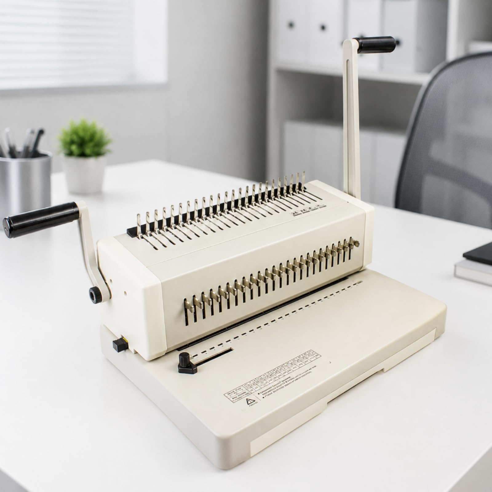 Manuelle Kammbindemaschine C25A vielseitig manuelle Bindemaschine zu bedienen Dokumentenbindemaschine für Schulen, Büroalltag, Kopierraum
