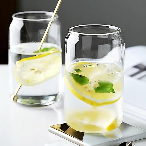 Miniatura 5 de AQUAPHILE Vasos de vidrio para sublimación, lata de vidrio de sublimación de 16 onzas con tapas y pajitas de bambú, vasos reutilizables de boca