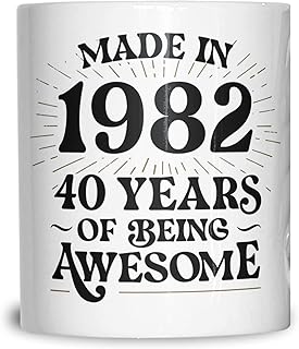 Sponsored Ad – Tim And Ted 40th Birthday 11OZ White Mug Made in 1982-40 Awesome Years