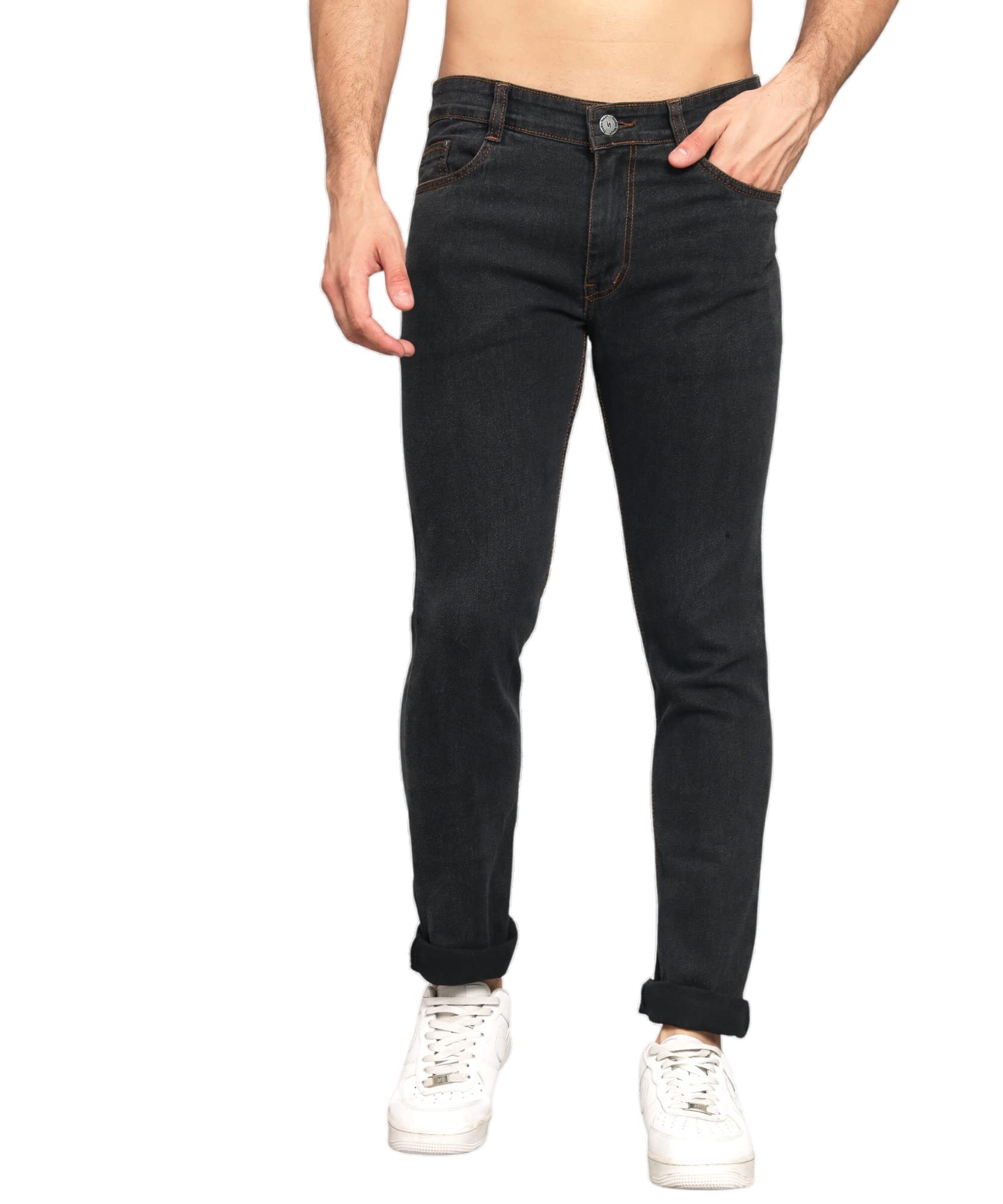 STUDIO NEXX Slim Fit Men Dark Grey Jeans
