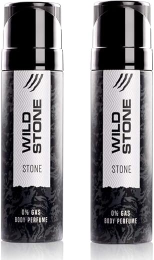 Wild Stone Stone Long Lasting Perfume Body Spray For Men, Pack Of 2 (120Ml Each) - Stone Pbs