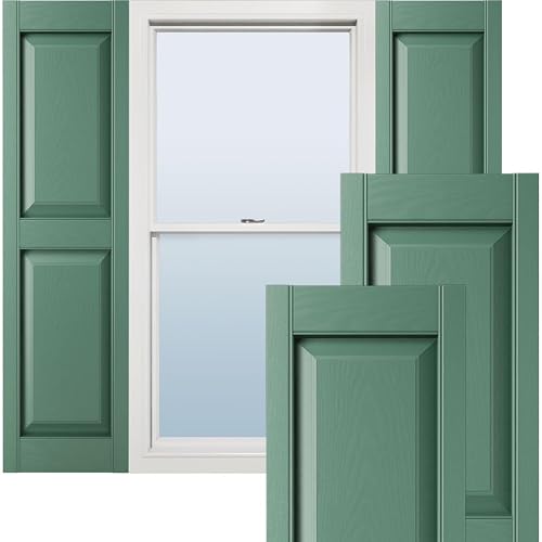 Ekena Millwork Lifetime Vinyl LP2S14X03900FG Standard Two Equal Panel Vinyls,