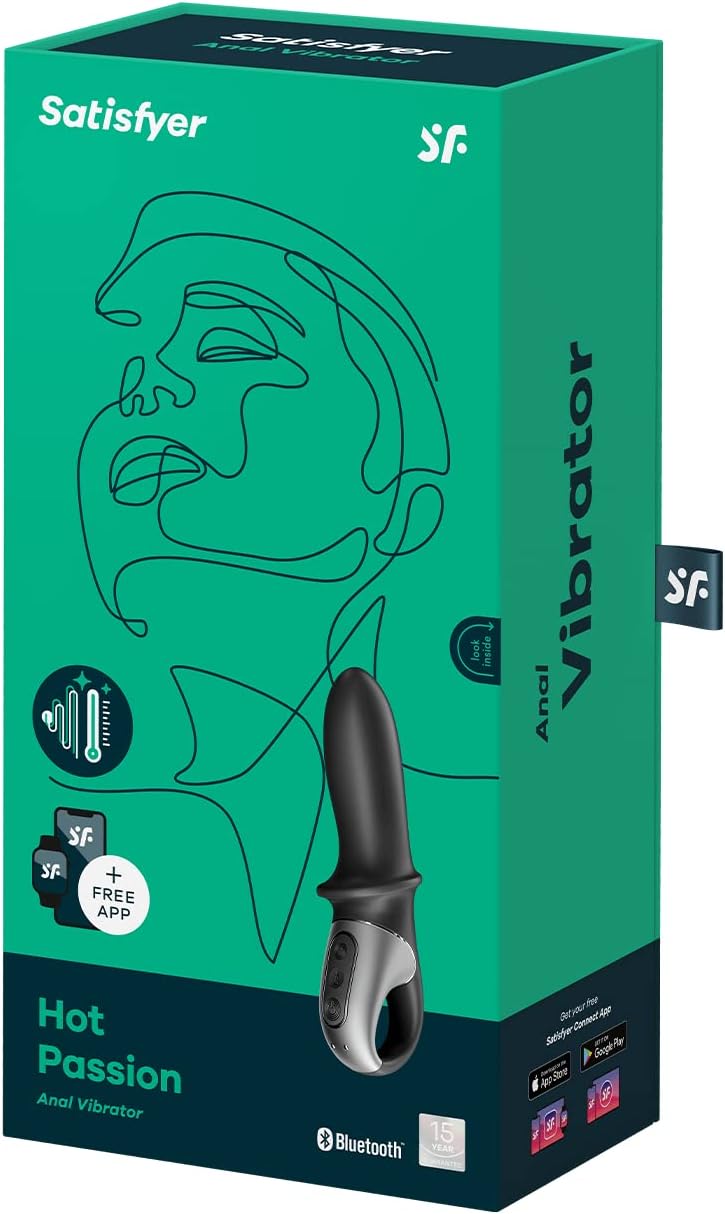 Satisfyer Hot Passion Connect App Vibrator Sex Toy | Adult Toys for Women | Anal P-Spot Stimulation | Vibrating Sexual Pleasure Device | Stimulation Vibrators | Female Wellness Tools | Woman Sextoy