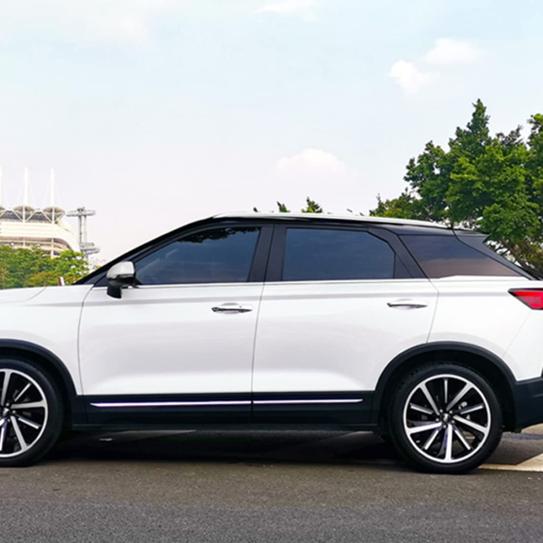 Jorzer Car Window Tint, Film Sun Protection Anti Scratch Tinting Film Roll for Vehicles Window 50x300cm Tints 5% Black