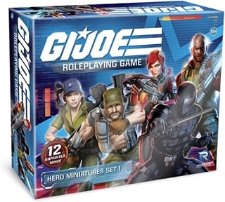 Renegade Game Studios G.I. Joe Roleplaying Game: Hero Miniatures - Popular Character archetypes from G.I. Joe can be Used to Represent Your Player Character - Set 1-12 Piece Unpainted Miniature Set