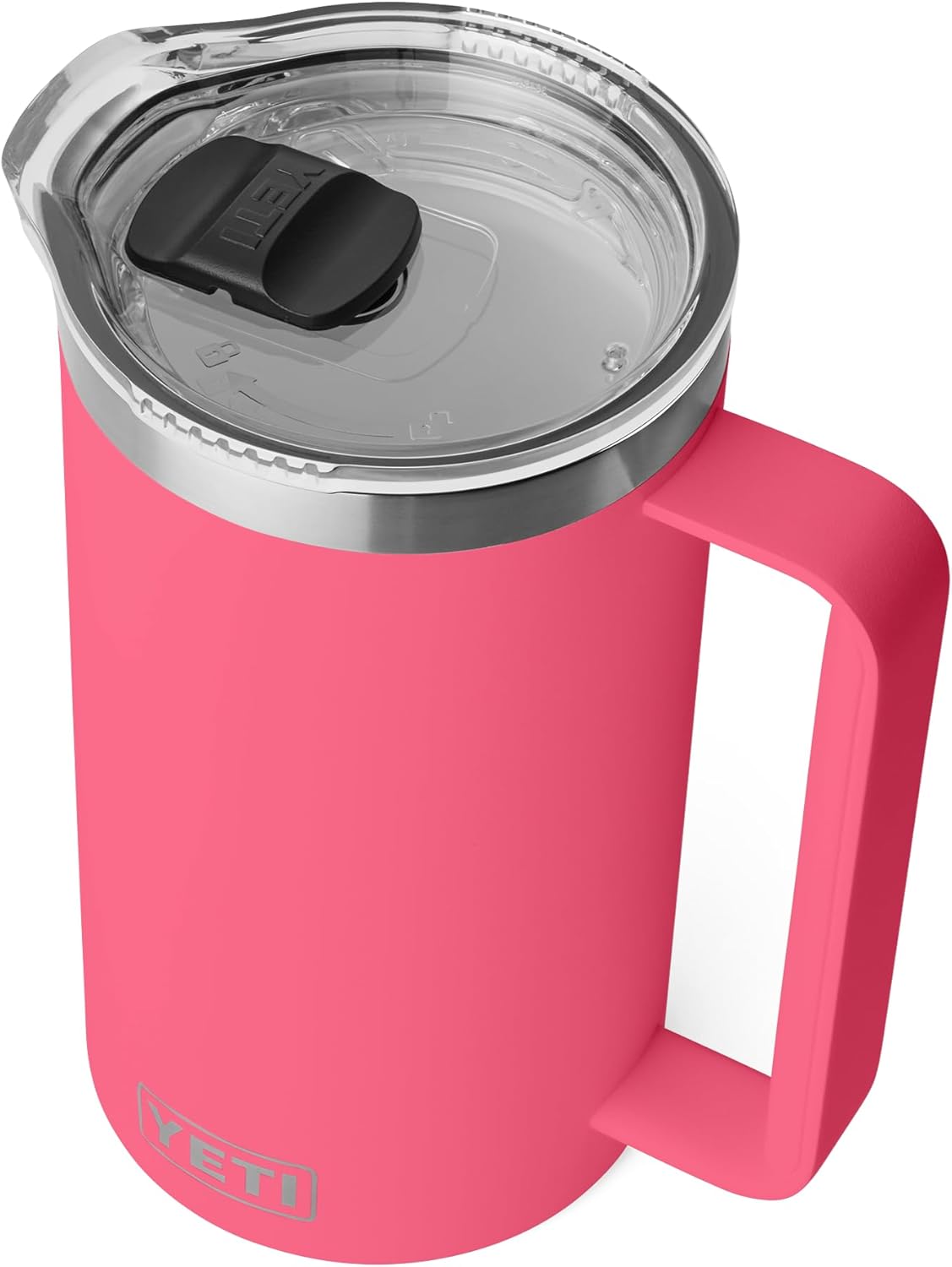 YETI Rambler Pitcher, Vacuum Insulated, Stainless Steel with MagSlider Lid, Tropical Pink, 34 oz (1005 ml)