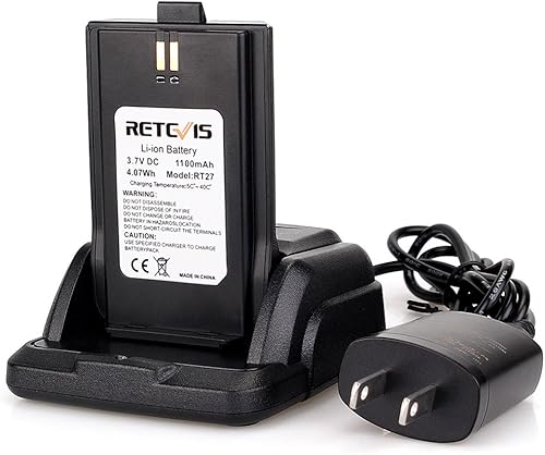 Miniatura 23 de Retevis Radio RT27V MURS de 2 vías, Walkie Talkies recargable, largo alcance, cargador multiunidad, sin licencia, resistente, radios comerciales