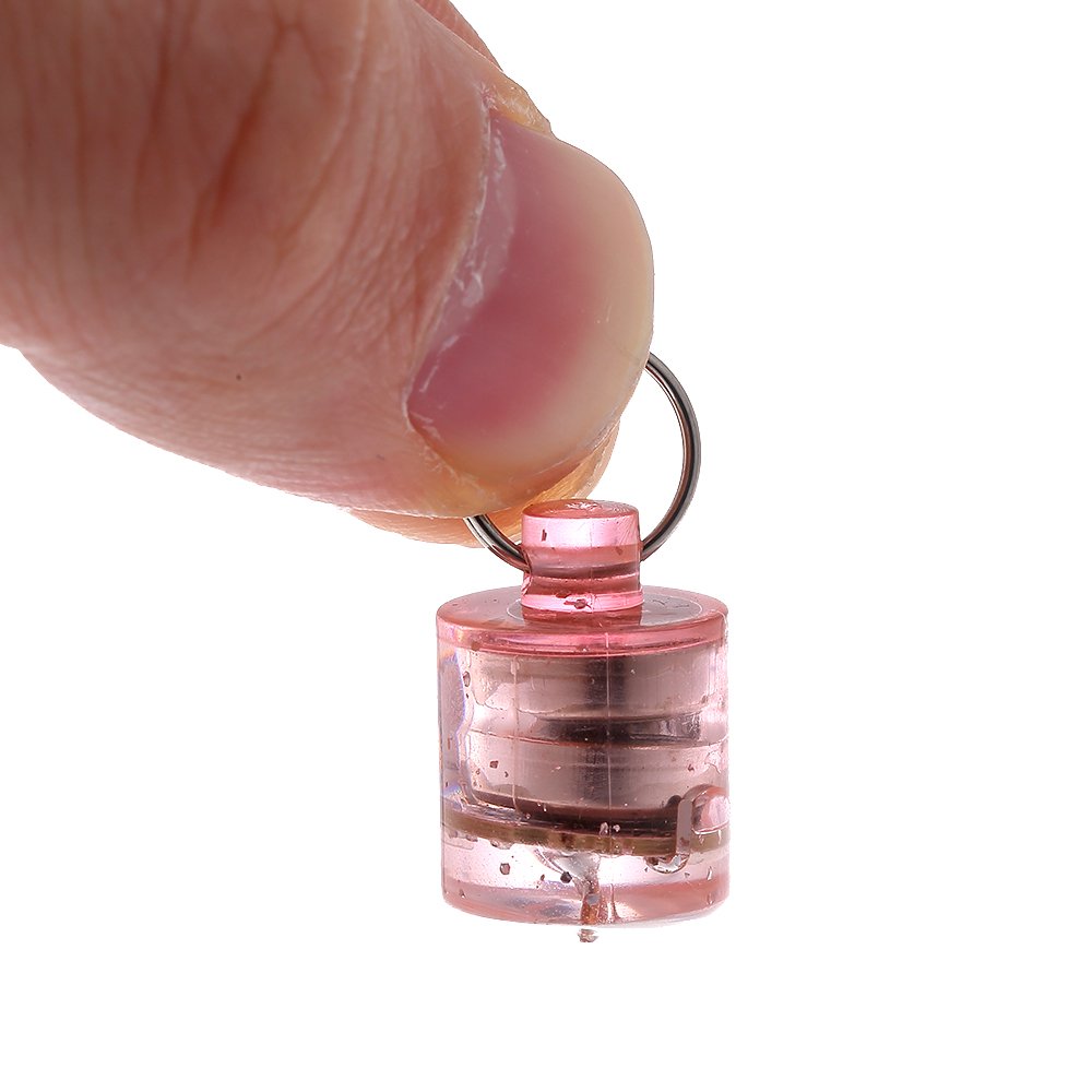 Lixada 5PCS LED Fishing Light Deep Drop Underwater Round Shape Squid Strobe Flashing Light Bait Lure