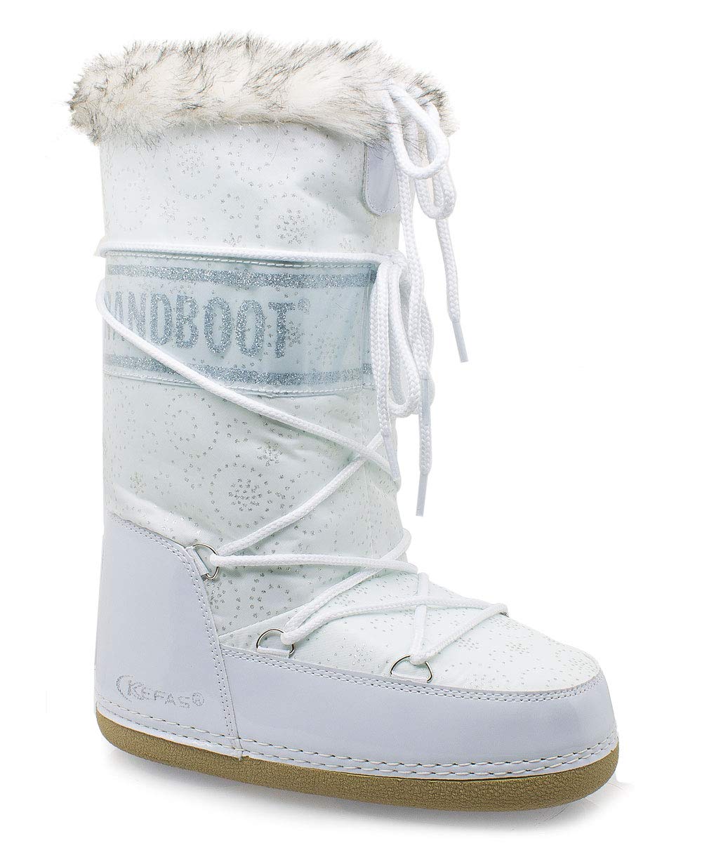 Kefas - Husky Glitter - Apres Ski Femme Blanc 38-40 EU